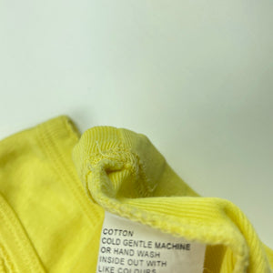 Girls Big by Fiona Scanlan, yellow cotton singlet / tank top, EUC, size 6,  