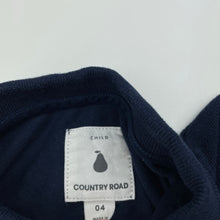 Load image into Gallery viewer, Boys Country Road, navy cotton polo shirt top, EUC, size 4,  