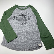 Load image into Gallery viewer, Boys Piping Hot, grey &amp; green long sleeve t-shirt / top, GUC, size 7,  
