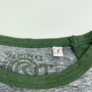 Boys Piping Hot, grey & green long sleeve t-shirt / top, GUC, size 7,  