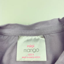 Load image into Gallery viewer, Girls Mango, purple cotton t-shirt / top, Halloween, GUC, size 8,  