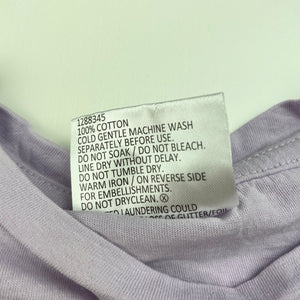 Girls Mango, purple cotton t-shirt / top, Halloween, GUC, size 8,  