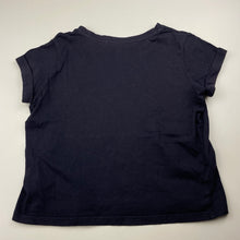 Load image into Gallery viewer, Girls Target, navy organic cotton t-shirt / top, EUC, size 8,  