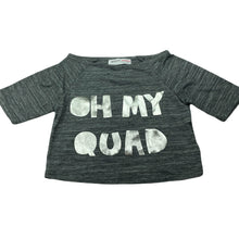 Load image into Gallery viewer, Girls MINOTI, grey lightweight t-shirt / top, EUC, size 3-4,  