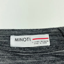 Load image into Gallery viewer, Girls MINOTI, grey lightweight t-shirt / top, EUC, size 3-4,  