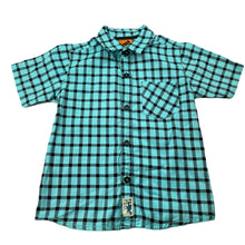 Load image into Gallery viewer, Boys Tilt, checked cotton short sleeve shirt, EUC, size 2,  