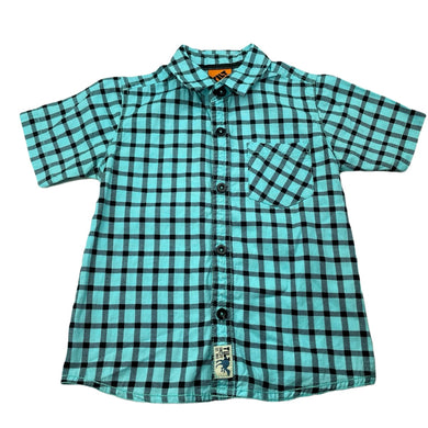 Boys Tilt, checked cotton short sleeve shirt, EUC, size 2,  