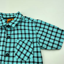 Load image into Gallery viewer, Boys Tilt, checked cotton short sleeve shirt, EUC, size 2,  