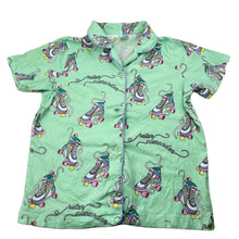 Load image into Gallery viewer, Girls Peter Alexander, cotton pyjama top, roller skates, FUC, size 6,  