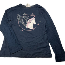 Load image into Gallery viewer, Girls Anko, navy cotton long sleeve pyjama top, GUC, size 12,  