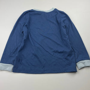 unisex Bluey, long sleeve pyjama top, GUC, size 4,  