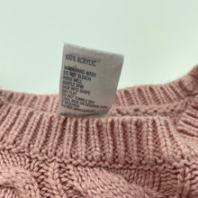 Load image into Gallery viewer, Girls Anko, pink cable knit sweater / jumper, GUC, size 4,  