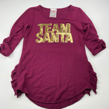 Load image into Gallery viewer, Girls Jenna &amp; Jessie, soft feel stretchy Christmas top, EUC, size 8,  