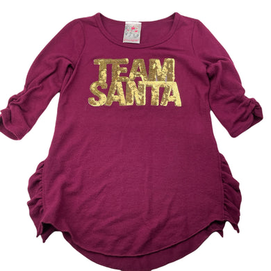 Girls Jenna & Jessie, soft feel stretchy Christmas top, EUC, size 8,  