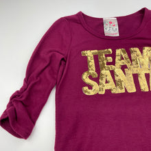 Load image into Gallery viewer, Girls Jenna &amp; Jessie, soft feel stretchy Christmas top, EUC, size 8,  
