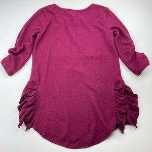 Girls Jenna & Jessie, soft feel stretchy Christmas top, EUC, size 8,  