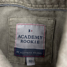 Load image into Gallery viewer, Boys ACADEMY ROOKIE, khaki cotton long sleeve shirt, GUC, size 10,  