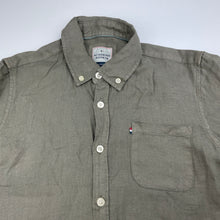 Load image into Gallery viewer, Boys ACADEMY ROOKIE, khaki linen long sleeve shirt, EUC, size 10,  
