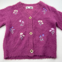 Load image into Gallery viewer, Girls Cotton On, embroidered soft fluffy cardigan / sweater, EUC, size 5-6,  