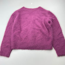 Load image into Gallery viewer, Girls Cotton On, embroidered soft fluffy cardigan / sweater, EUC, size 5-6,  
