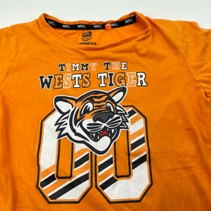 unisex NRL Supporter, West Tigers cotton t-shirt / top, GUC, size 5,  