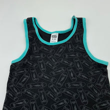 Load image into Gallery viewer, Boys NEON, cotton pyjama singlet top, skateboards, GUC, size 8-10,  