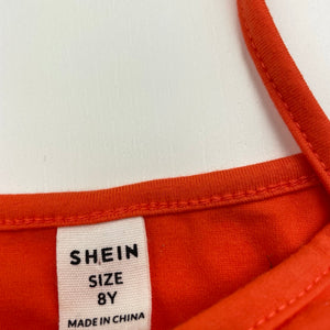 Girls SHEIN, orange lightweight crop top, EUC, size 8,  