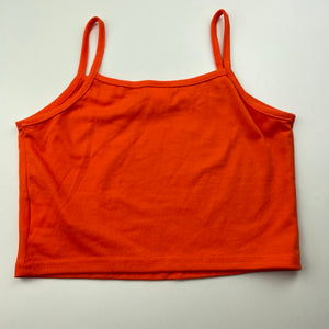 Girls SHEIN, orange lightweight crop top, EUC, size 8,  