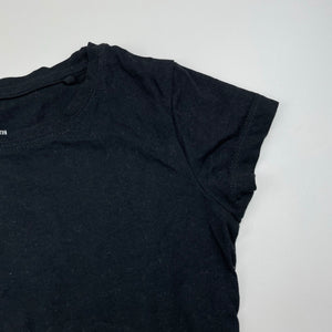 Girls Favourites, black organic cotton t-shirt / top, GUC, size 8,  
