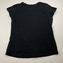 Load image into Gallery viewer, Girls Favourites, black organic cotton t-shirt / top, GUC, size 8,  