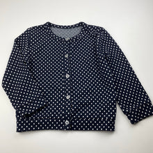 Load image into Gallery viewer, Girls Nutmeg, lightweight stretchy navy cardigan, GUC, size 3-4,  