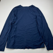 Load image into Gallery viewer, Boys Anko, navy cotton long sleeve pyjama top, GUC, size 12,  