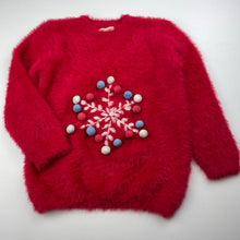Load image into Gallery viewer, Girls Minnie Minors, red soft fluffy stretchy sweater / jumper, GUC, size 4,  