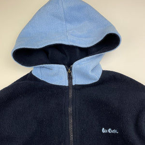 Boys Lee Cooper, vintage lined fleece zip hoodie sweater / jacket, FUC, size 6-7,  