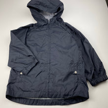 Load image into Gallery viewer, unisex Adams Kids, dark navy lightweight spray jacket / raincoat, GUC, size 5,  