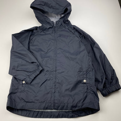 unisex Adams Kids, dark navy lightweight spray jacket / raincoat, GUC, size 5,  