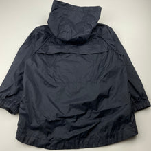 Load image into Gallery viewer, unisex Adams Kids, dark navy lightweight spray jacket / raincoat, GUC, size 5,  