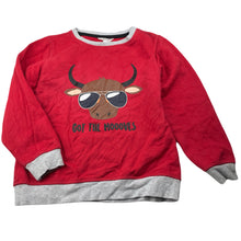 Load image into Gallery viewer, Boys Milkshake, red fleece lined sweater / jumper, FUC, size 6,  