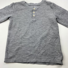 Load image into Gallery viewer, Boys Anko, grey waffle henley top, EUC, size 6,  