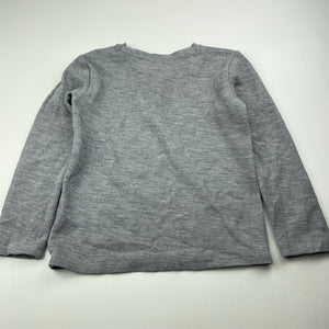 Boys Anko, grey waffle henley top, EUC, size 6,  