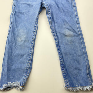 Girls 1964 Denim Co, blue stretch denim jeans, adjustable, Inside leg: 34cm, FUC, size 3,  