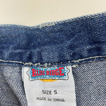 Load image into Gallery viewer, Boys BLUE RIDGE, blue denim jeans, elasticated, Inside leg: 44cm, FUC, size 5,  