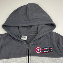 Load image into Gallery viewer, Boys Marvel, Captain America fleece lined zip hoodie sweater, GUC, size 6,  