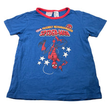 Load image into Gallery viewer, Boys Peter Alexander, Marvel Spiderman cotton pyjama t-shirt / top, EUC, size 5,  