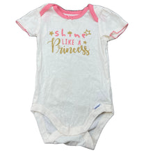 Load image into Gallery viewer, Girls Gerber, cream cotton bodysuit / romper, princess, EUC, size 0,  