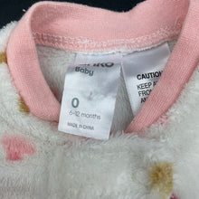 Load image into Gallery viewer, Girls Anko, soft fleece zip coverall / romper, GUC, size 0,  