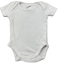Load image into Gallery viewer, Girls Anko, white pointelle cotton bodysuit / romper, GUC, size 000,  