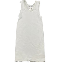 Load image into Gallery viewer, unisex Target, white ribbed cotton singlet top, EUC, size 00,  