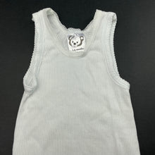 Load image into Gallery viewer, unisex Target, white ribbed cotton singlet top, EUC, size 00,  