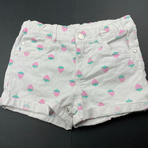 Girls Target, stretch cotton shorts, adjustable, FUC, size 6,  
